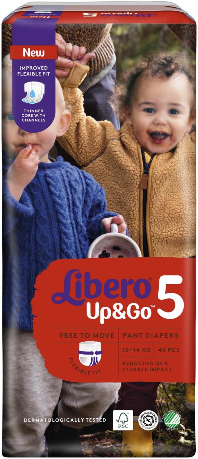 LIBERO Up&Go housuvaippa koko 5, 40kpl, 10-14kg