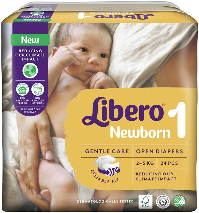 LIBERO Newborn 24kpl koko 1, 2-5kg Teippivaippa