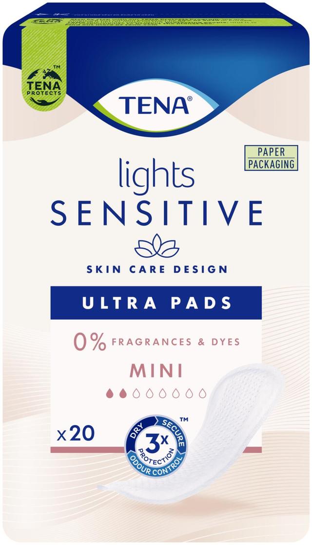 TENA lights SENSITIVE Ultra Pad Mini 20kpl