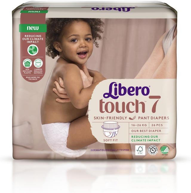 LIBERO Touch housuvaippa koko 7, 26kpl, 16-26 kg