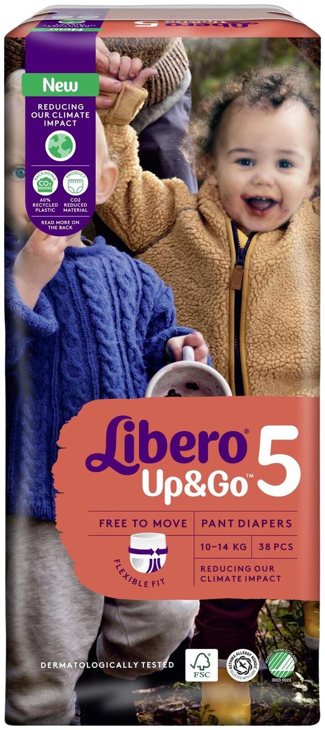 LIBERO Up&Go housuvaippa, koko 5, 38kpl, 10-14 kg
