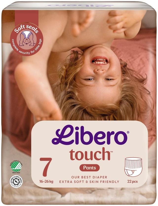 LIBERO Touch housuvaippa koko 7, 22kpl, 16-26 kg