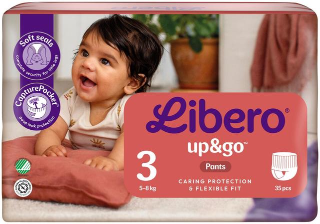 LIBERO Up&Go housuvaippa koko 3, 35kpl, 5-8 kg