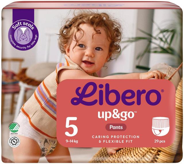 LIBERO Up&Go housuvaippa, koko 5, 29kpl, 19-14 kg