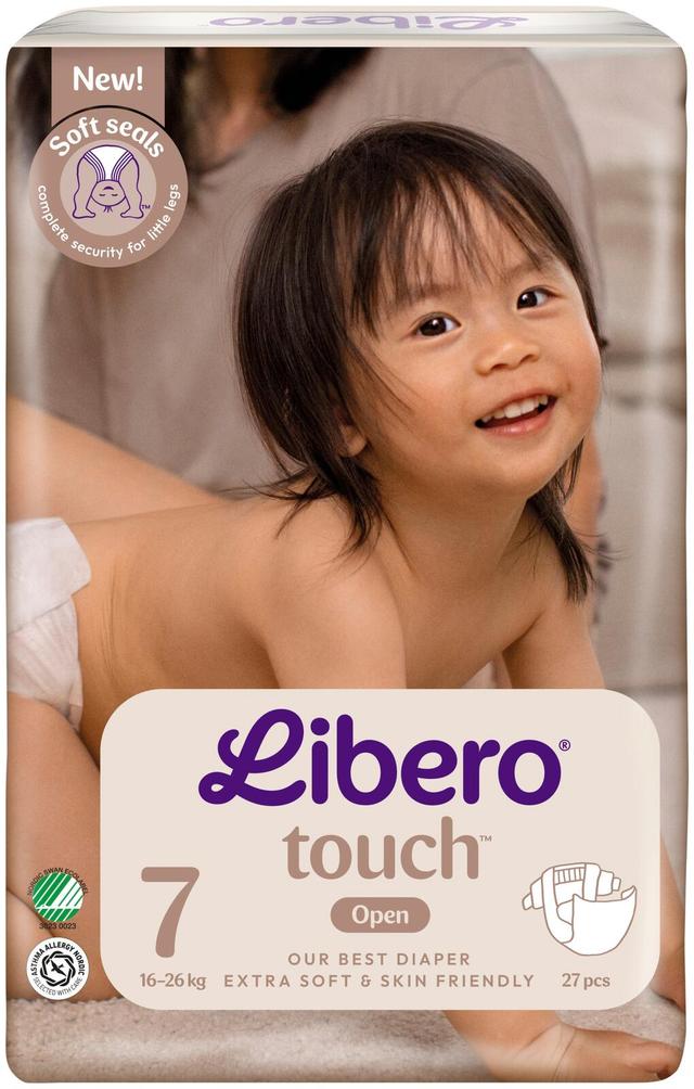 LIBERO Touch teippivaippa koko 7, 27kpl, 16-26 kg