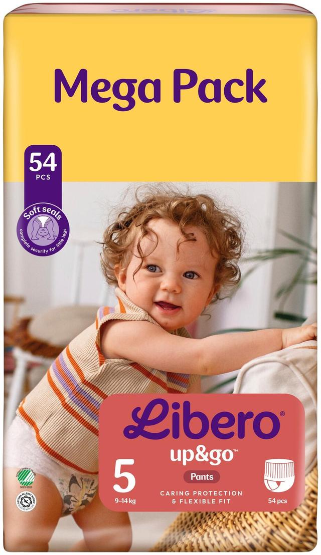 LIBERO Up&Go housuvaippa, koko 5, 54kpl, 9-14 kg