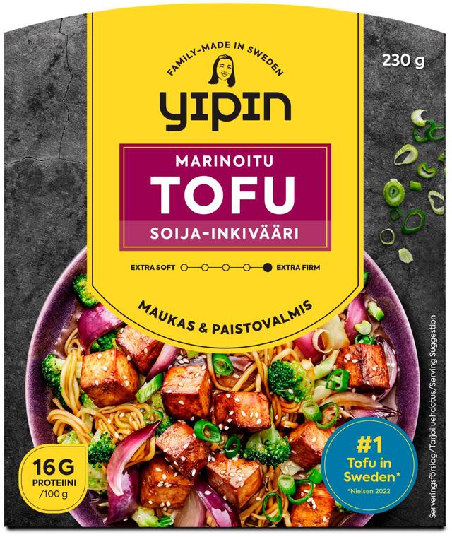 Yipin Tofu Marinoitu Soija&Inkivääri 230g