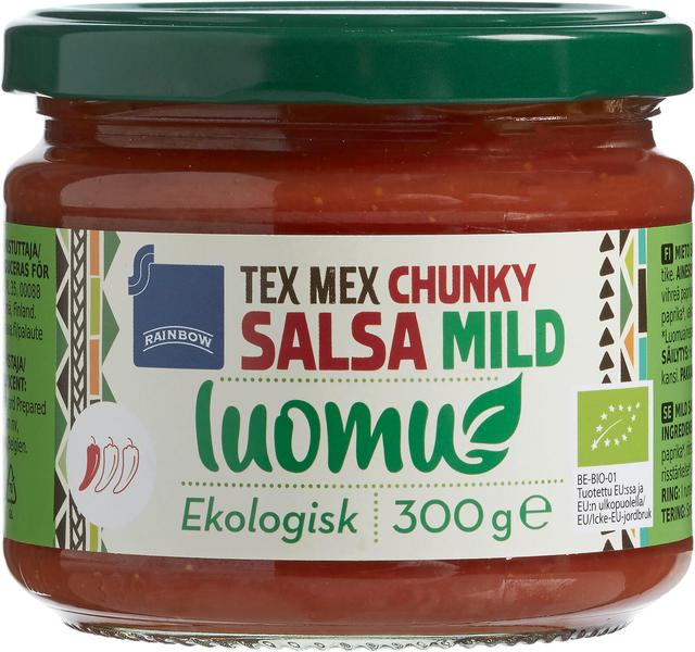 Rainbow 300g chunky salsa mild luomu