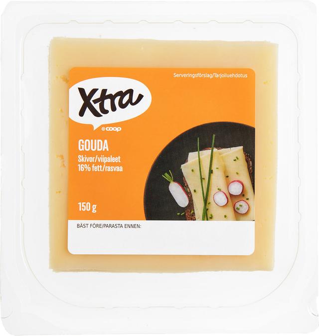 Xtra 150g Gouda juustoviipaleet 16%