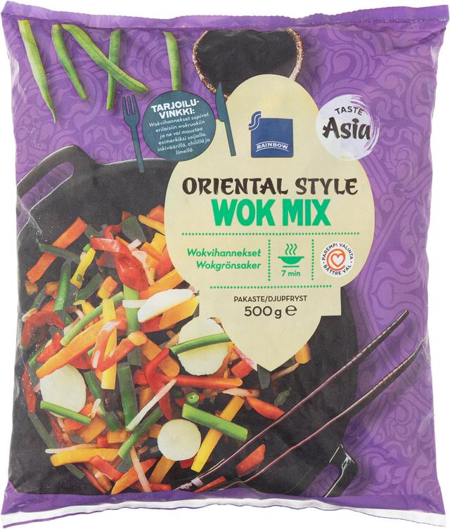 Rainbow 500g Oriental Wok Mix itämaiset wokkivihannekset, pakaste