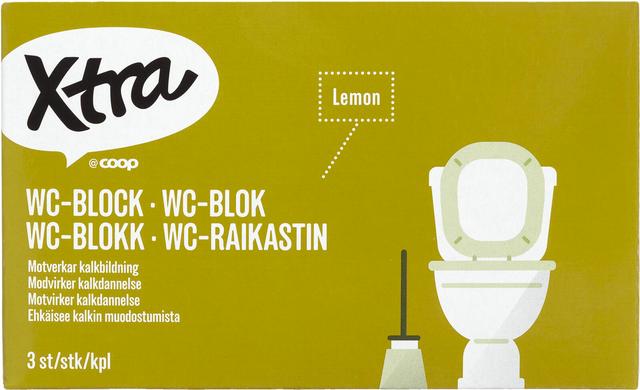 Xtra wc-raikastin lemon 3kpl