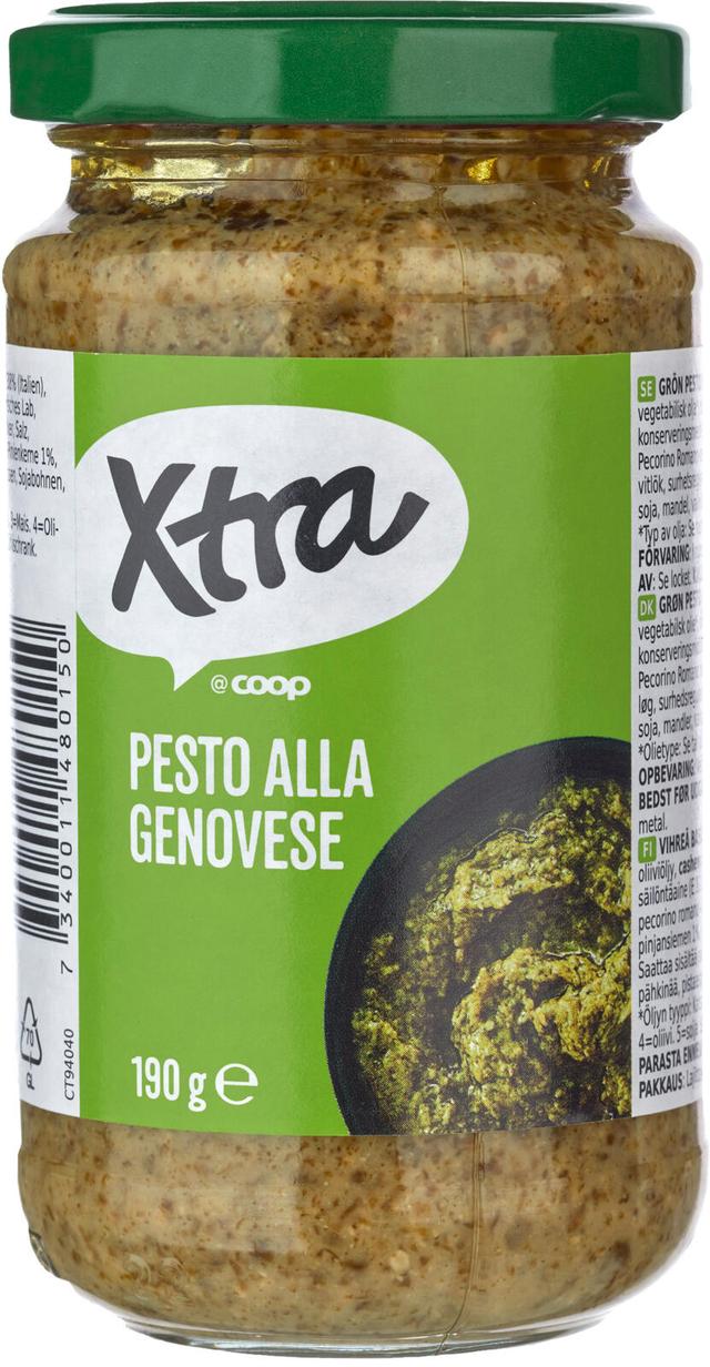 Xtra Pesto Alla Genovese vihreä pestokastike 190 g