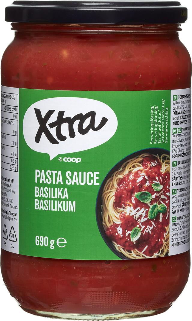 Xtra pastakastike basilika 690 g