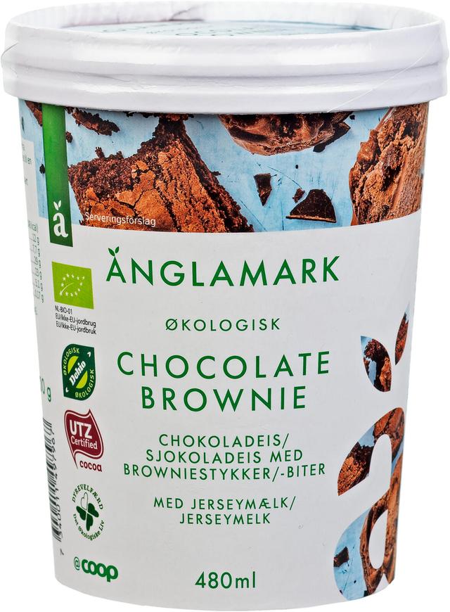 Änglamark Chocolate Brownie suklaajäätelö luomu 480 ml