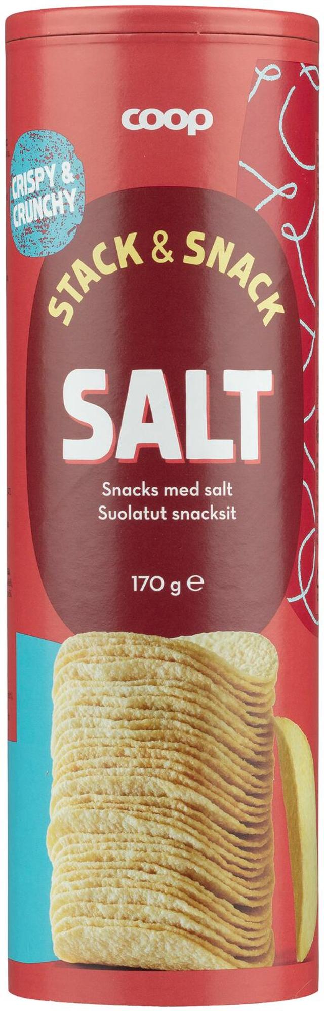 Coop suolatut snacksit tuubi 170 g