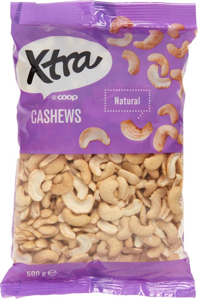 Xtra 500g cashewpähkinä kokonainen & puolikas