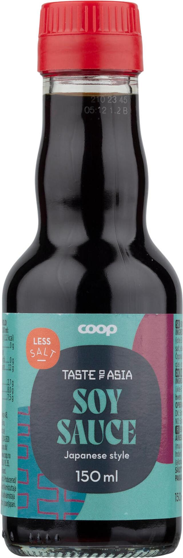 Coop Taste of Asia soijakastike vähemmän suolaa 150 ml