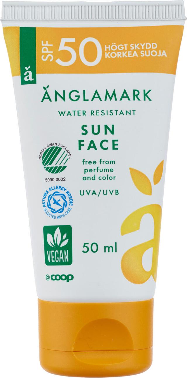 Änglamark Sun face cream SPF50 aurinkovoide kasvoille 50 ml