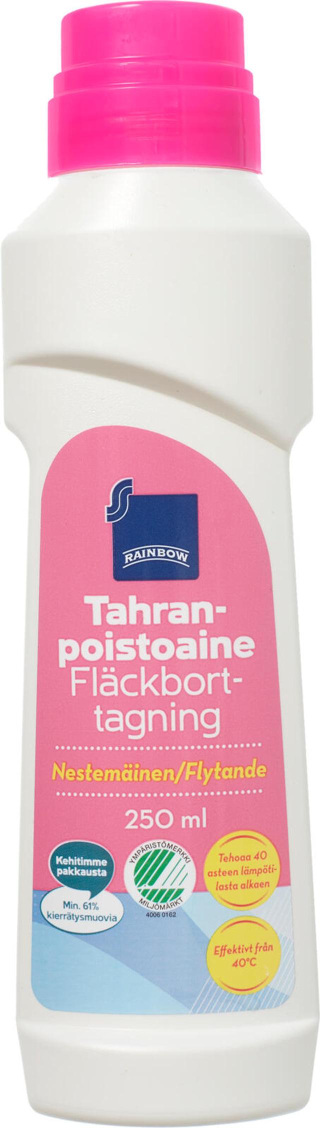 Rainbow nestemäinen tahranpoistoaine 250 ml