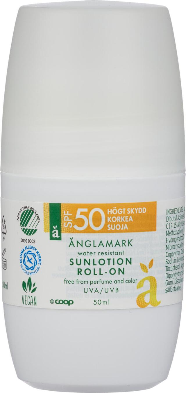 Änglamark Sun roll-on SPF50 aurinkovoide 50 ml