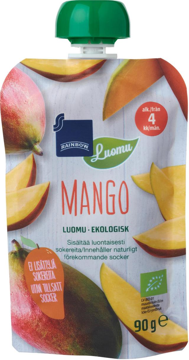 Rainbow smoothie mango luomu 90 g 4 kk