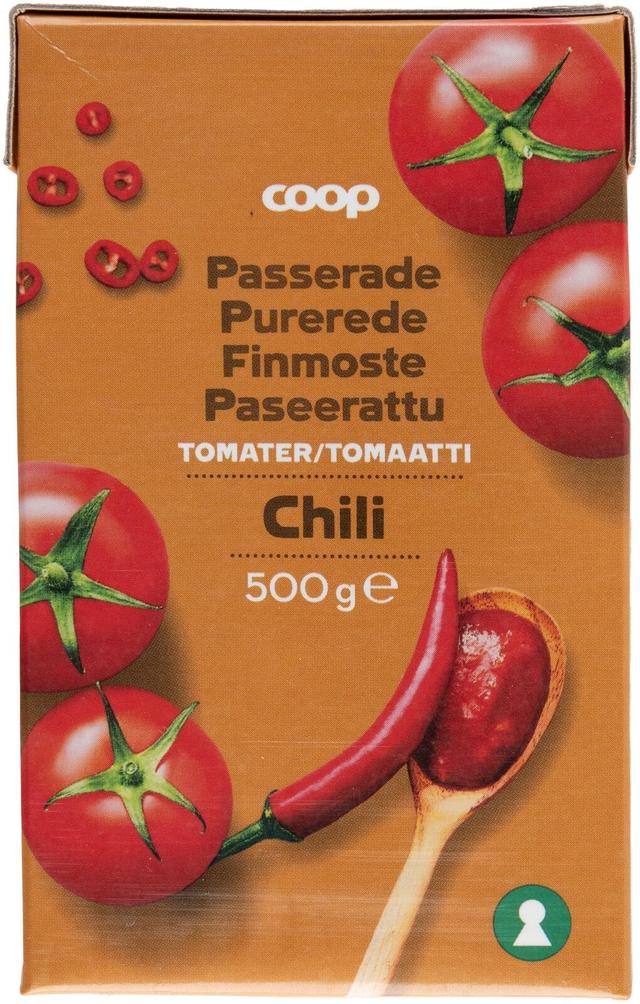 Coop paseerattu tomaatti chili 500g
