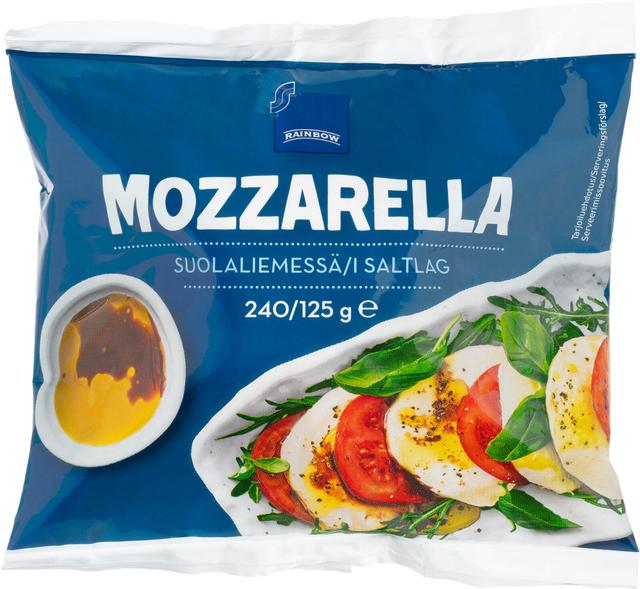 Rainbow mozzarella 125 g
