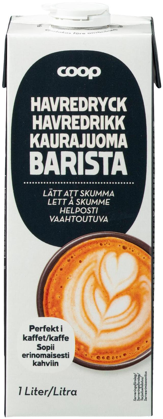 Coop Barista kaurajuoma 1 l