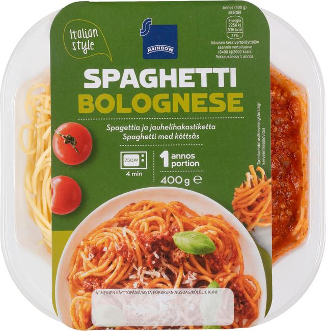 Rainbow Spaghetti bolognese 400g