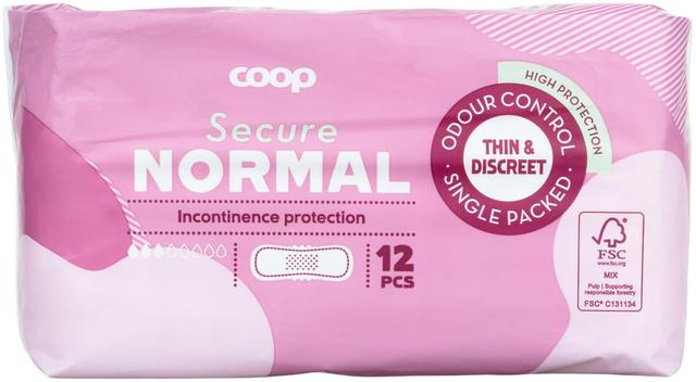 Coop Secure inkontinenssisuoja normal 12 kpl