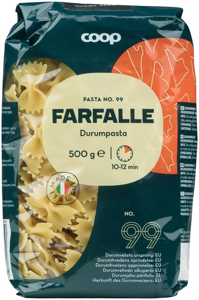 Coop Farfalle pasta 500 g