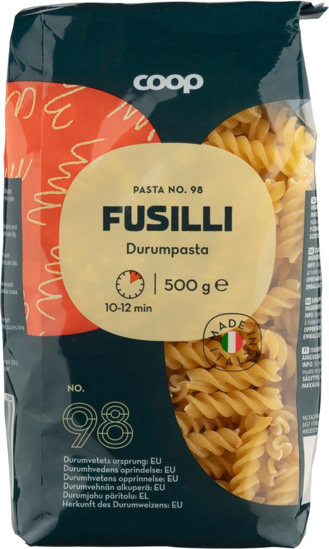 Coop Fusilli pasta 500 g