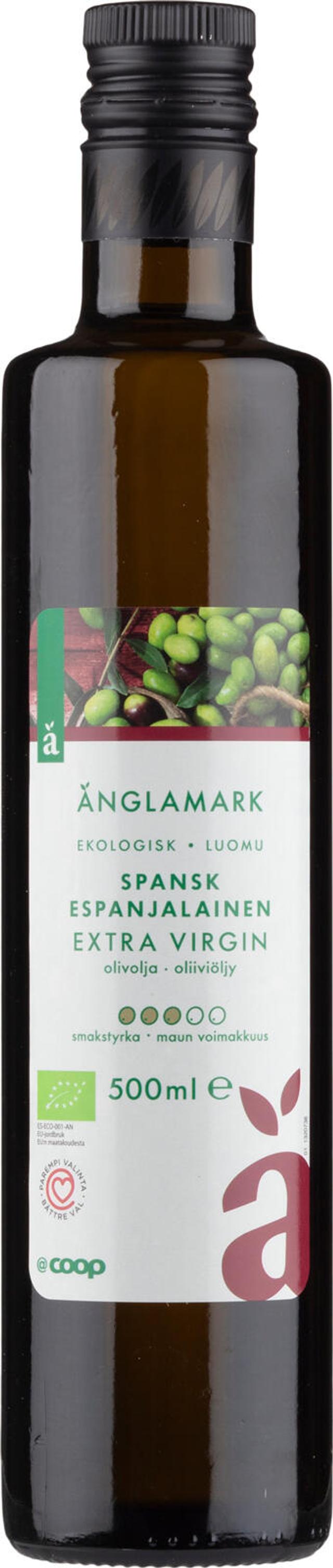 Änglamark Extra virgin espanjalainen oliiviöljy luomu 0,5 l