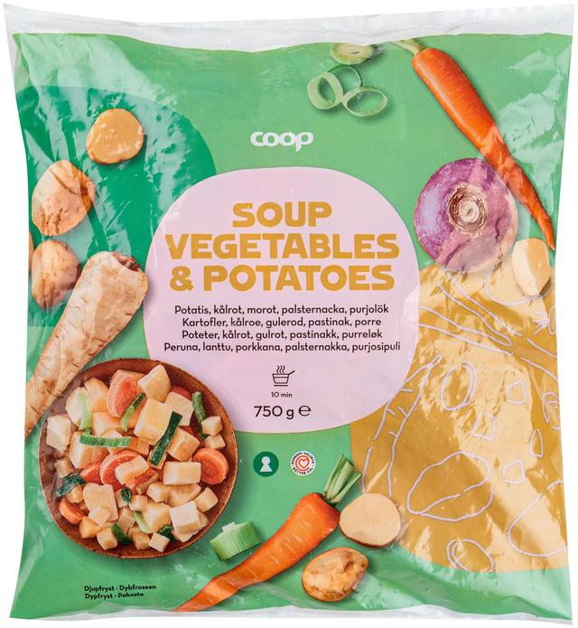 Coop peruna ja keittojuurekset 750 g pakaste