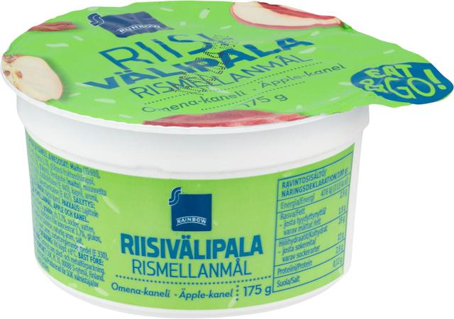 Rainbow Riisivälipala Omena-Kaneli 175g