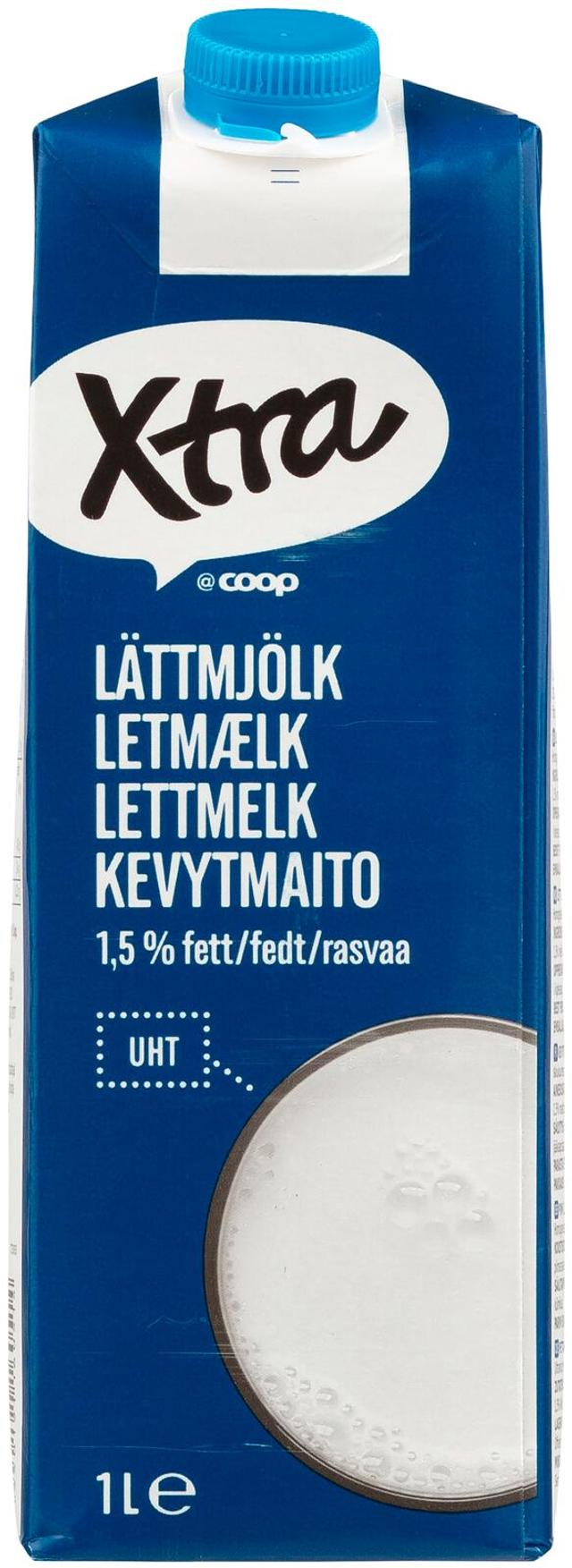 Xtra kevytmaito UHT 1 l