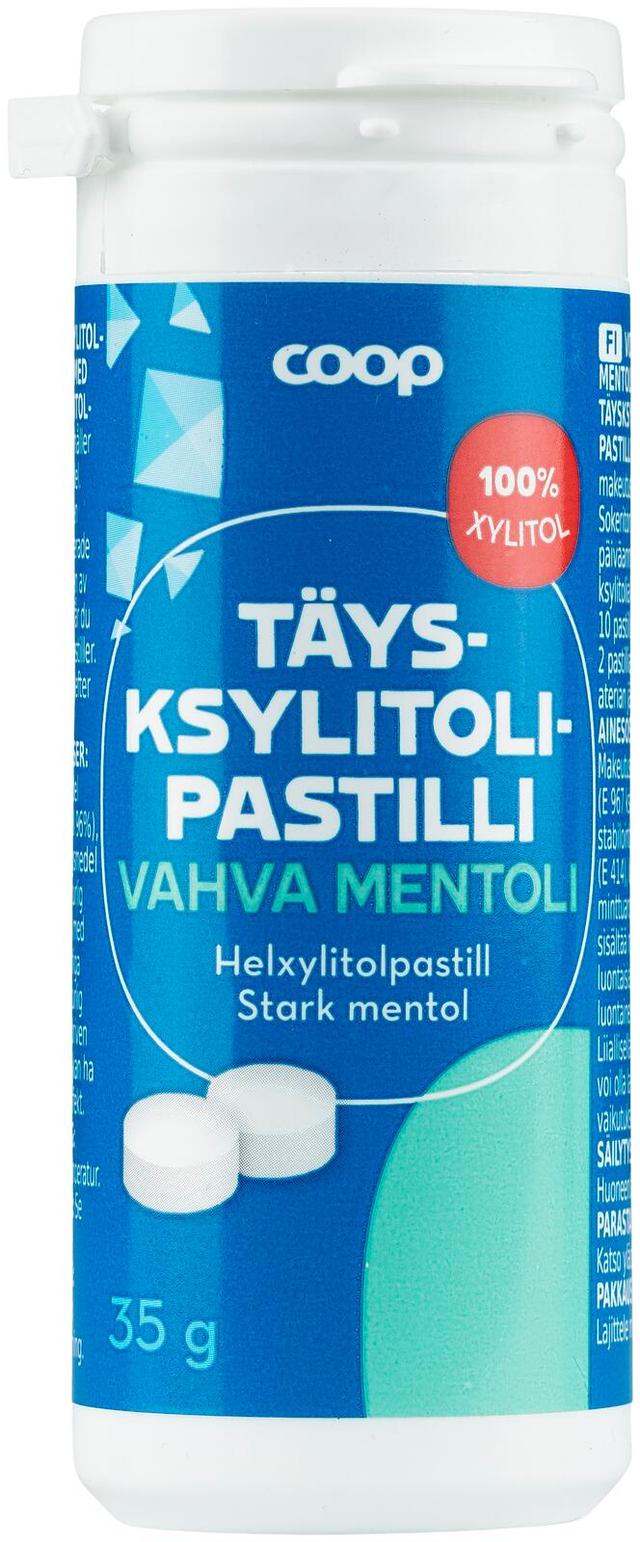 Coop täysksylitolipastilli vahva mentoli 35 g