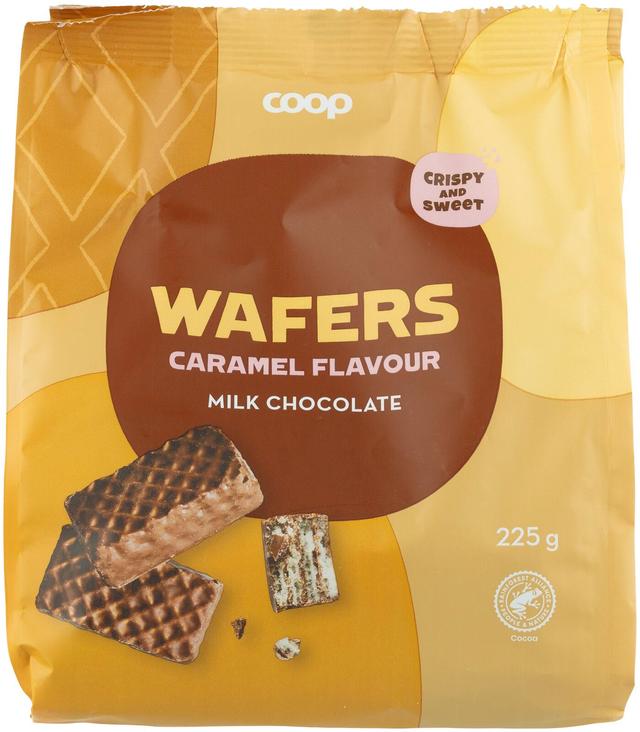 Coop vohvelit toffee ja suklaa 225 g