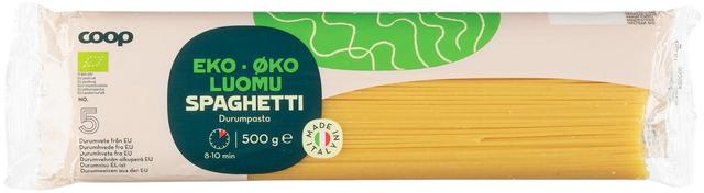 Coop Spaghetti pasta luomu 500 g