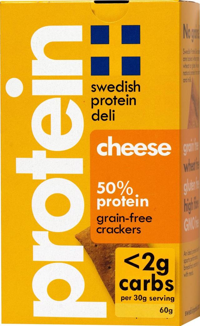 Swedish Protein Deli Gluteeniton Juustokeksi 50% proteiinia 60g