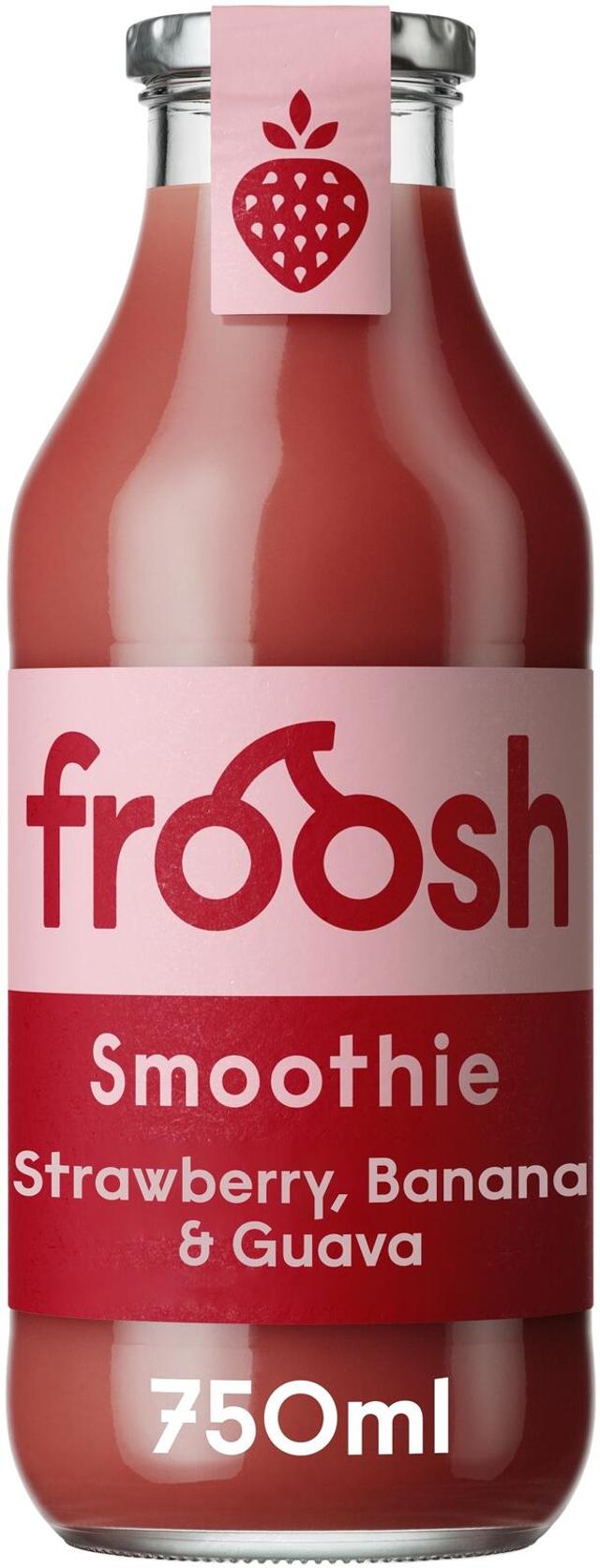 Fazer Froosh hedelmäsmoothie 750 ml mansikka, banaani ja guava