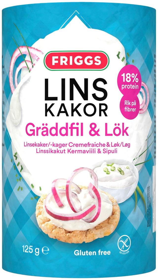 Friggs Gluteeniton Kermaviili & sipuli Linssikakku 125g