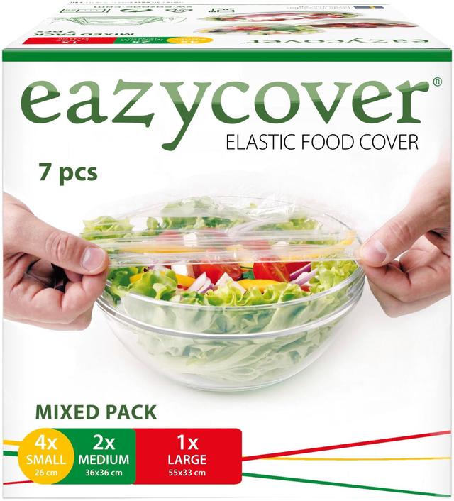 Eazycover™ Mix  7p (4S+2M+1L) - Kelmuhuppu - Pitää ruoan tuoreena pidempään