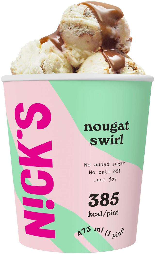 Nick's Nougat Swirl jäätelö 473ml