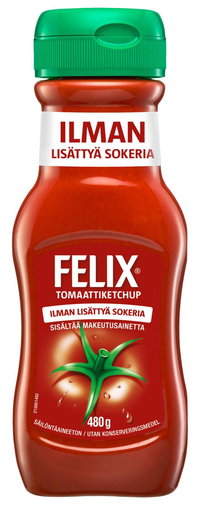 Felix ilman lisättyä sokeria ketsuppi 480g