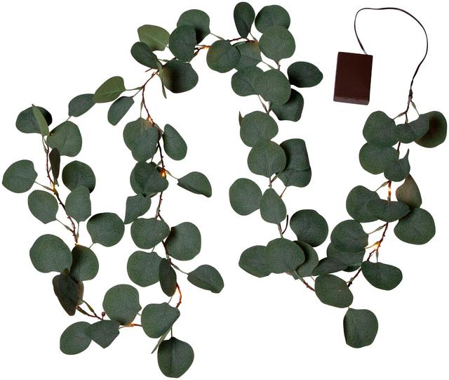 Star Trading koristenauha Eucalyptus led-valoilla (20x0,06W) pituus 180 cm vihreä 3xAA-paristo ei sisälly