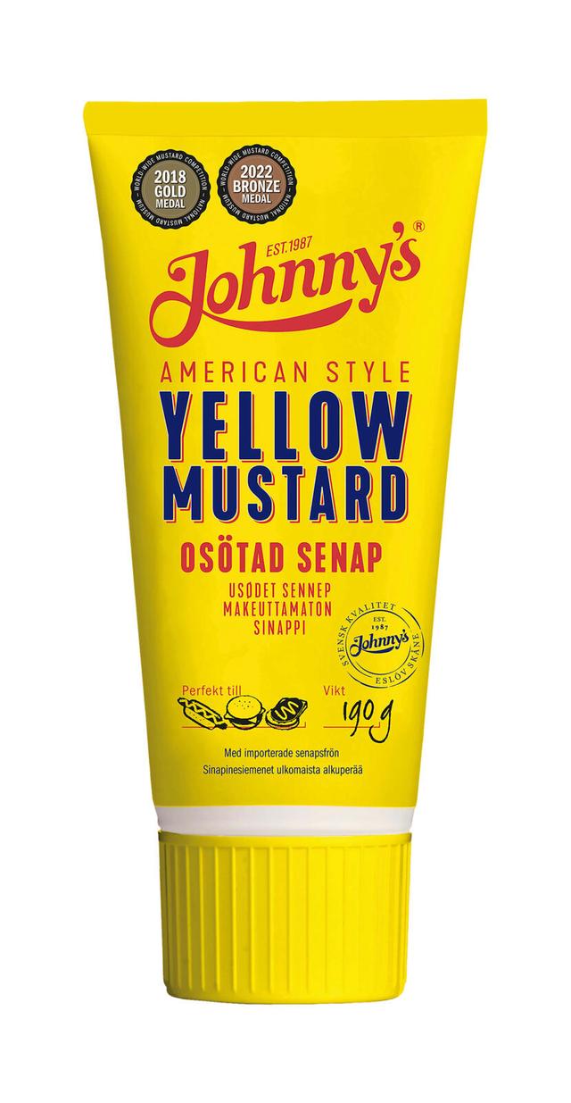 Johnny's Yellow Mustard sinappi190g