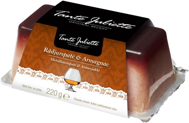 Tante Juliette Metsäkaurispaté&Armanjakki 220g