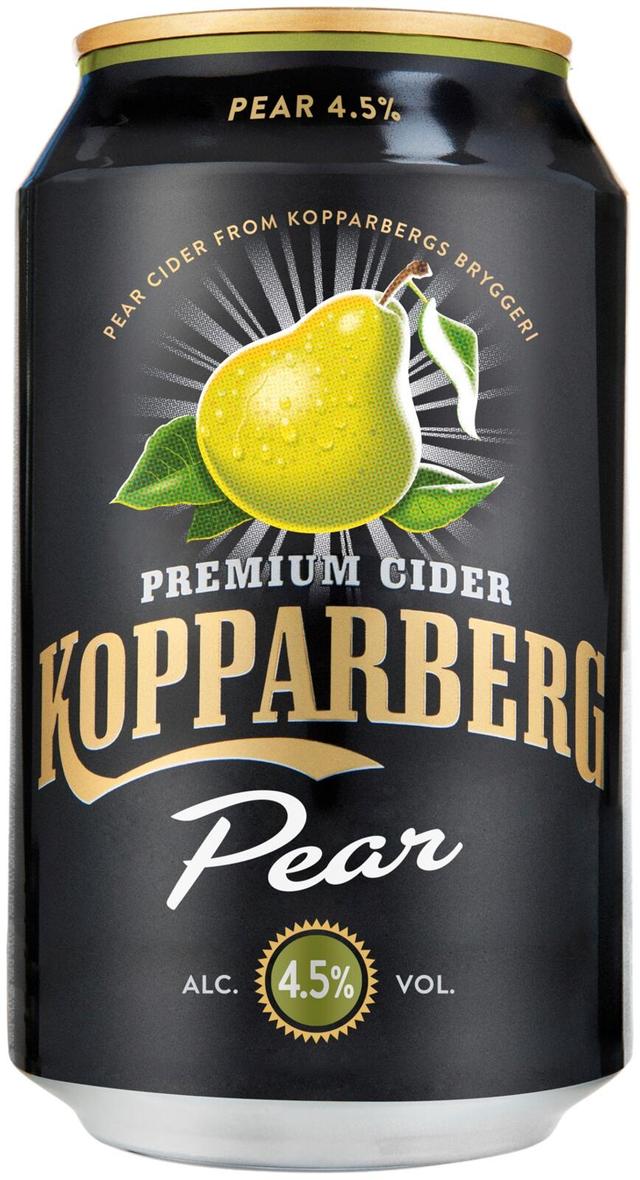 Premium Cider Kopparberg Pear 4,5%, Päärynäsiideri tölkki 33cl