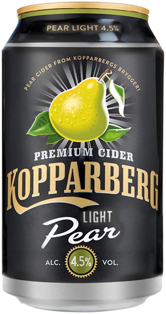 Premium Cider Kopparberg Light Pear 4,5%, Päärynäsiideri tölkki tölkki 33cl